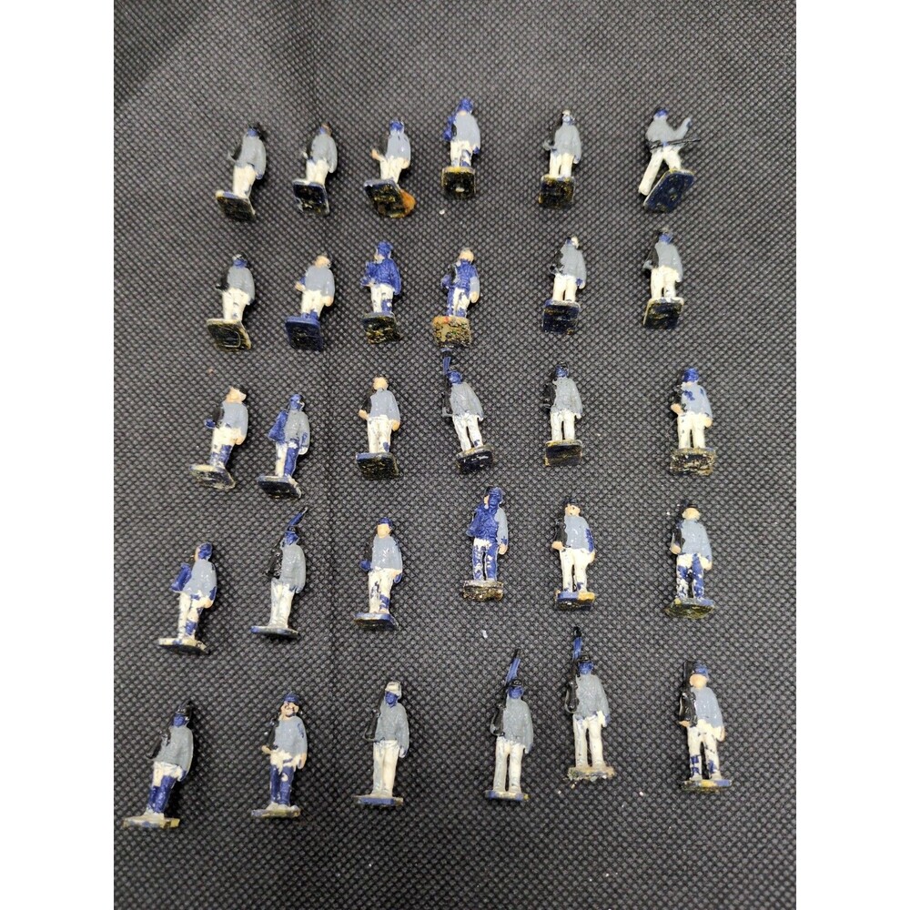 (30) *Chipped Paint* Civil War Miniatures 1/72 Scale